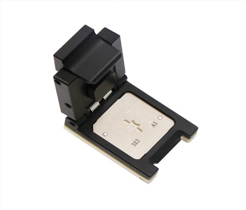 QFN24pin-0.35mm-3.0x3.0mm合金翻盖探针芯片测试座