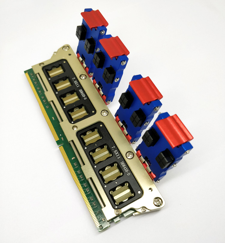 DDR4导电胶内存颗料测试治具