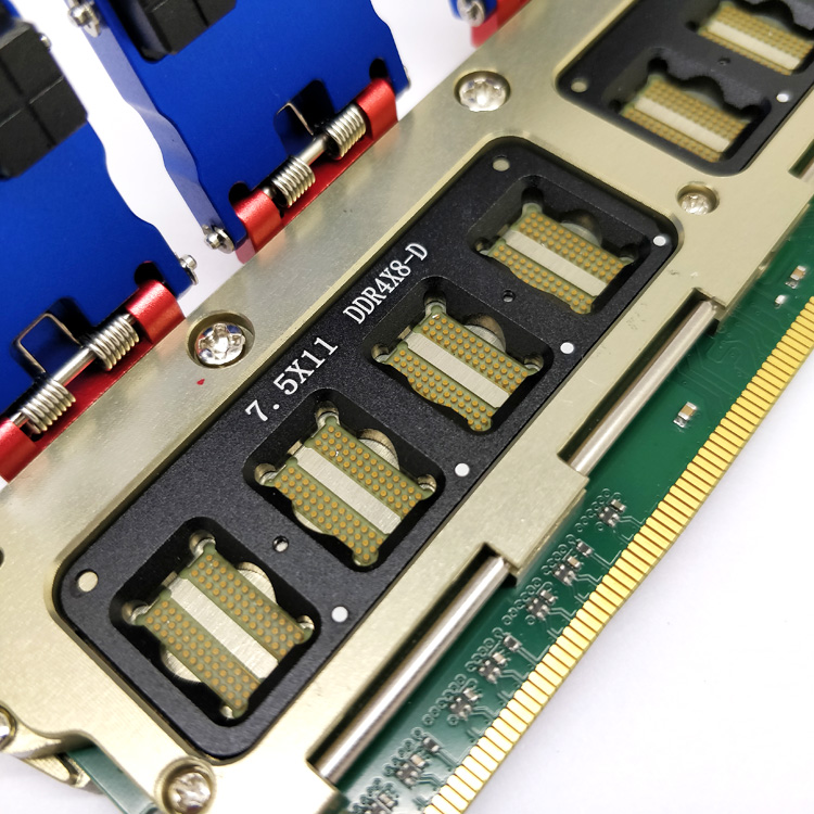 DDR4导电胶内存颗料测试治具1
