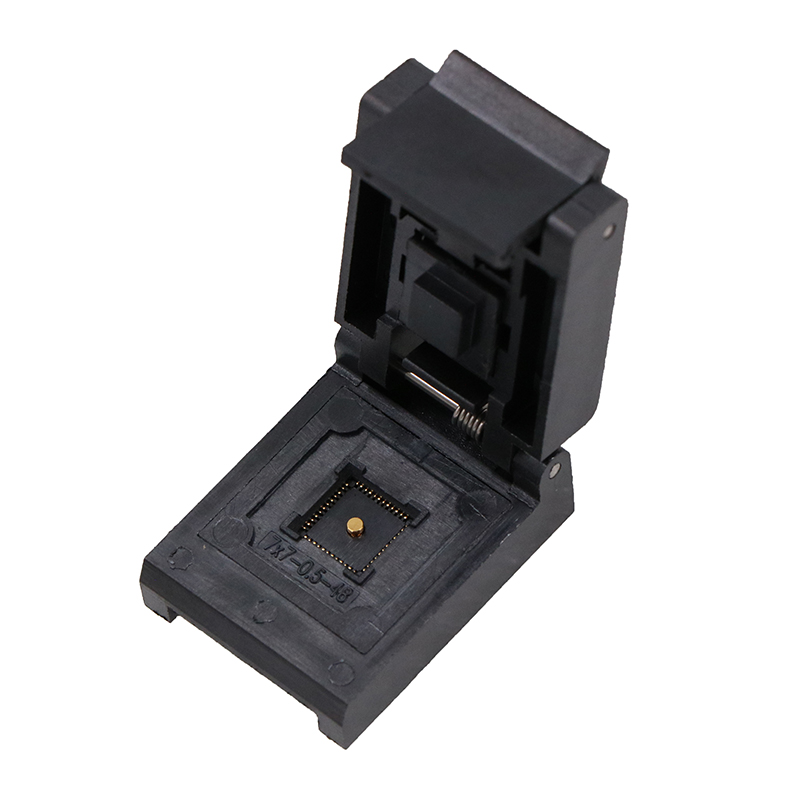 QFN48pin-0.5mm-7x7mm芯片老化测试座