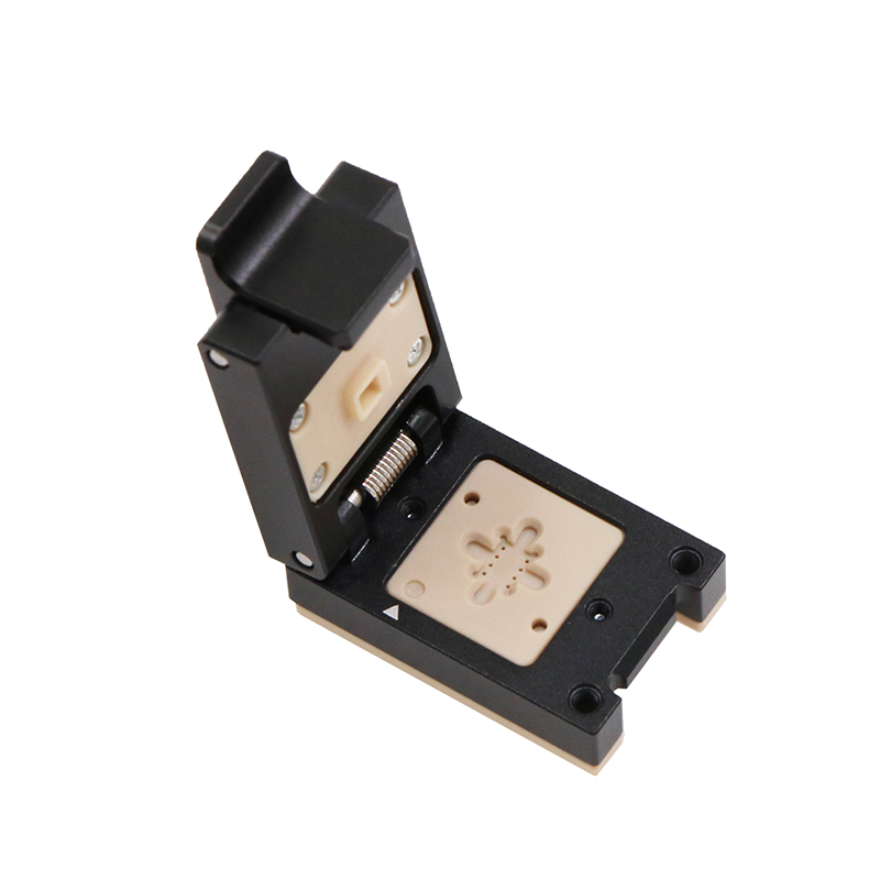 定制LGA8pin-0.93mm-4x3mm合金翻盖探针芯片测试座
