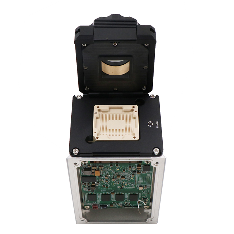 CMOS传感器器PGA345pin-1.27mm-28X30mm合金翻盖探针芯片测试座